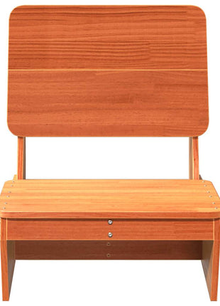 Tuinstoelen 2 st 60x64x70,5 cm massief grenenhout wasbruin