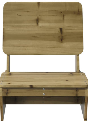Tuinstoelen 2 st 60x64x70,5 cm geïmpregneerd hout