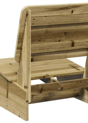 Tuinstoelen 2 st 60x64x70,5 cm geïmpregneerd hout