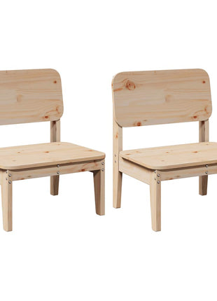 Tuinstoelen 2 st 60x52,5x72 cm massief grenenhout