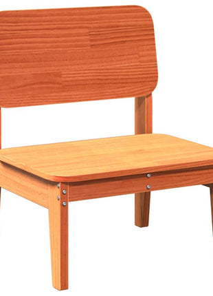 Tuinstoelen 2 st 60x52,5x72 cm massief grenenhout wasbruin
