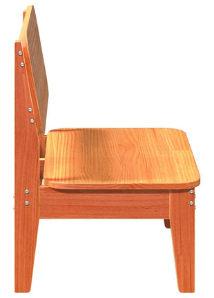 Tuinstoelen 2 st 60x52,5x72 cm massief grenenhout wasbruin