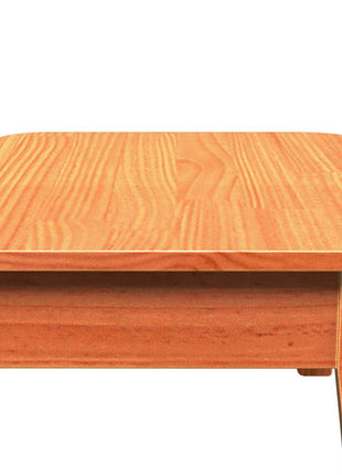 Tuinstoelen 2 st 60x52,5x72 cm massief grenenhout wasbruin