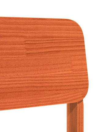 Tuinstoelen 2 st 60x52,5x72 cm massief grenenhout wasbruin
