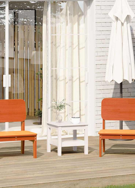 Tuinstoelen 2 st 60x52,5x72 cm massief grenenhout wasbruin