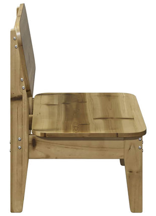 Tuinstoelen 2 st 60x52,5x72 cm geïmpregneerd hout