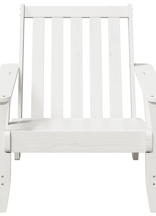 Tuinstoel Adirondack 75x77x77 cm massief grenenhout wit