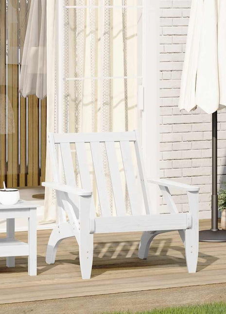 Tuinstoel Adirondack 75x77x77 cm massief grenenhout wit