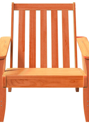 Tuinstoel Adirondack 75x77x77 cm massief grenenhout wasbruin