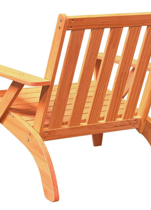Tuinstoel Adirondack 75x77x77 cm massief grenenhout wasbruin