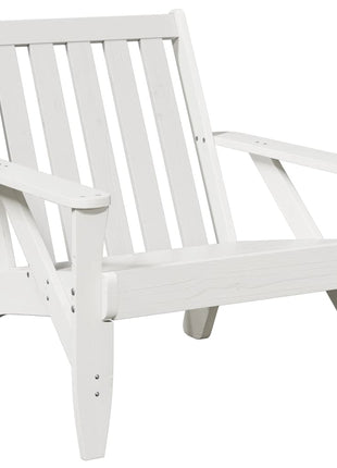 Tuinstoelen Adirondack 2 st 75x77x77 cm massief grenenhout wit
