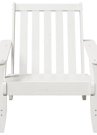 Tuinstoelen Adirondack 2 st 75x77x77 cm massief grenenhout wit
