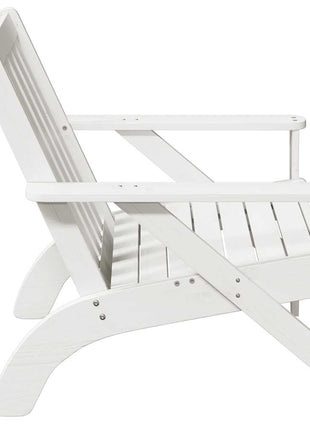 Tuinstoelen Adirondack 2 st 75x77x77 cm massief grenenhout wit