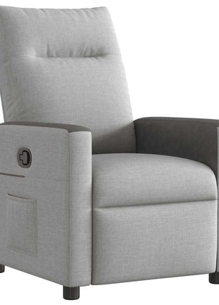Fauteuil verstelbaar stof wolk grijs