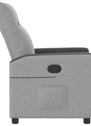 Fauteuil verstelbaar stof wolk grijs