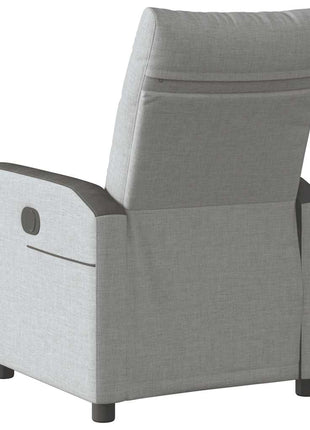 Fauteuil verstelbaar stof wolk grijs