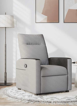 Fauteuil verstelbaar stof wolk grijs