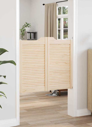 Draaideuren louvre design 2-Paar 90x100 cm massief grenenhout