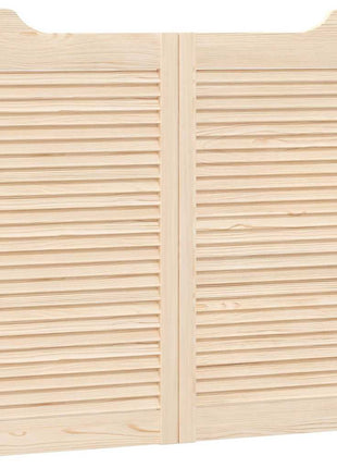 Draaideuren louvre design 2-Paar 90x100 cm massief grenenhout