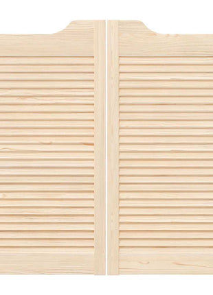 Draaideuren louvre design 2-Paar 90x100 cm massief grenenhout