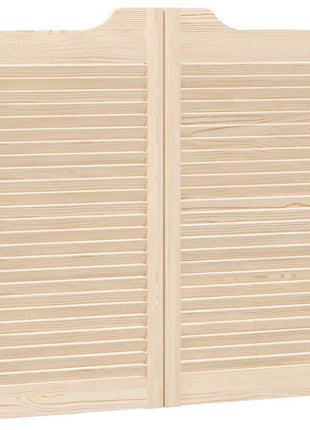 Draaideuren louvre design 2-Paar 90x100 cm massief grenenhout