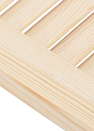 Draaideuren louvre design 2-Paar 90x100 cm massief grenenhout