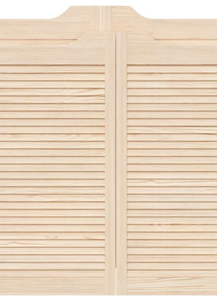 Draaideuren louvredesign 2 paar 100x100 cm massief grenenhout