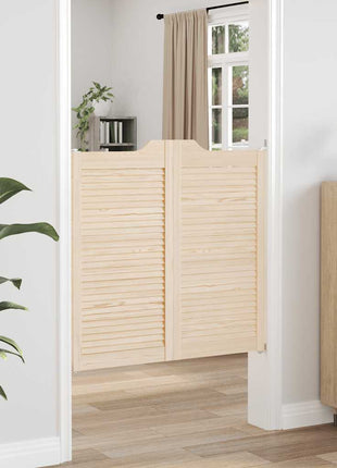 Draaideuren louvredesign 2 paar 100x100 cm massief grenenhout
