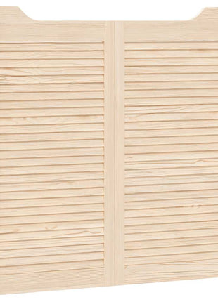Draaideuren louvredesign 2 paar 100x100 cm massief grenenhout