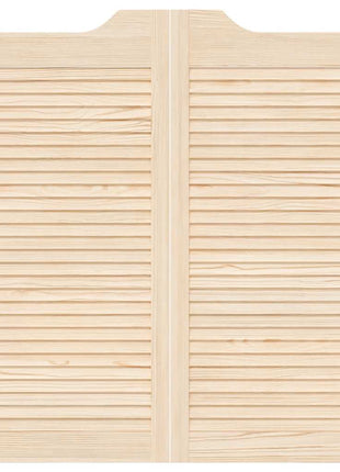 Draaideuren louvredesign 2 paar 100x100 cm massief grenenhout