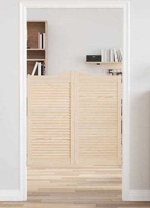 Draaideuren louvredesign 2 paar 100x100 cm massief grenenhout