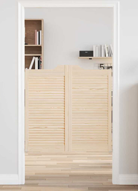 Draaideuren louvredesign 2 paar 100x100 cm massief grenenhout