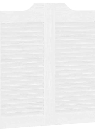 Draaideuren louvre design 2 paar 80x80 cm wit