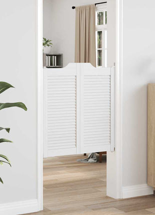 Draaideuren louvre design 2 paar 90x80 cm wit