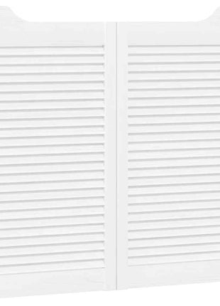 Draaideuren louvre design 2 paar 90x80 cm wit