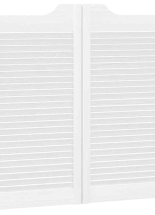 Draaideuren louvre design 2 paar 90x80 cm wit