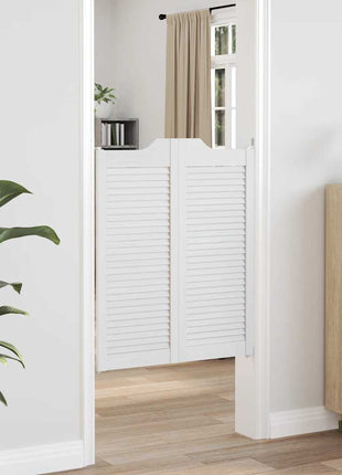 Draaideuren louvredesign 2 paar 100x80 cm wit