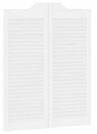 Draaideuren louvredesign 2 paar 100x80 cm wit