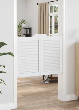 Draaideuren louvre design 2 paar 80x100 cm wit