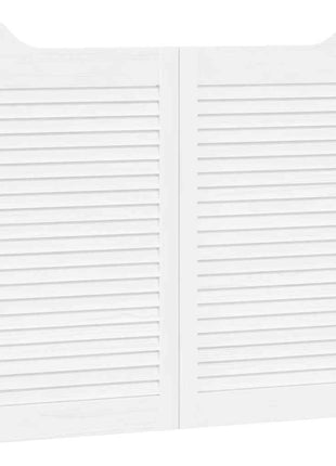 Draaideuren louvre design 2 paar 80x100 cm wit