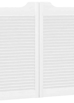 Draaideuren lamellendesign 1-paar 90x100 cm wit