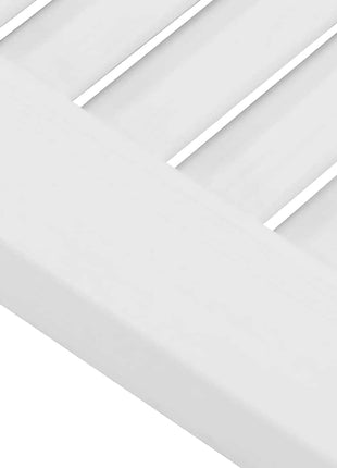 Draaideuren lamellendesign 1-paar 90x100 cm wit