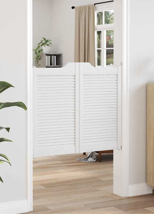 Draaideuren louvre design 2 paar 90x100 cm wit