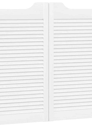 Draaideuren louvre design 2 paar 90x100 cm wit