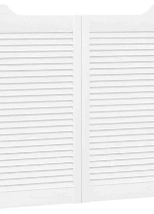 Draaideuren louvre design 2 paar 90x100 cm wit