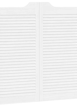 Draaideuren louvre design 2 paar 100x100 cm wit