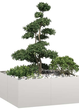 Plantenbak 100x100x40 cm roestvrij staal