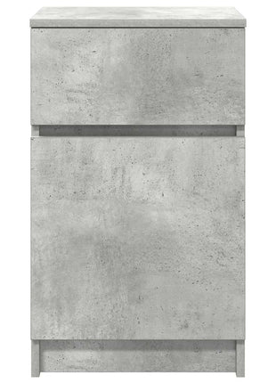 Nachtkastje 39x35x65 cm bewerkt hout betongrijs