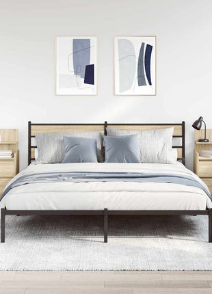 Nachtkastjes met 2 lades 2 st 38x34x80 cm Sonoma eikenkleurig