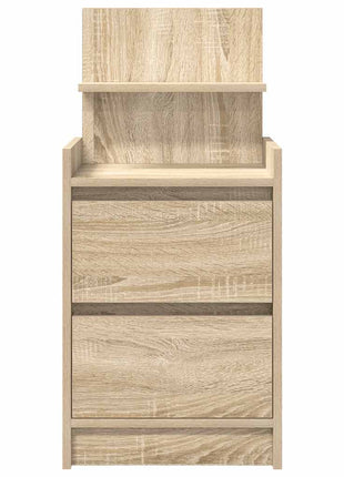 Nachtkastjes met 2 lades 2 st 38x34x80 cm Sonoma eikenkleurig